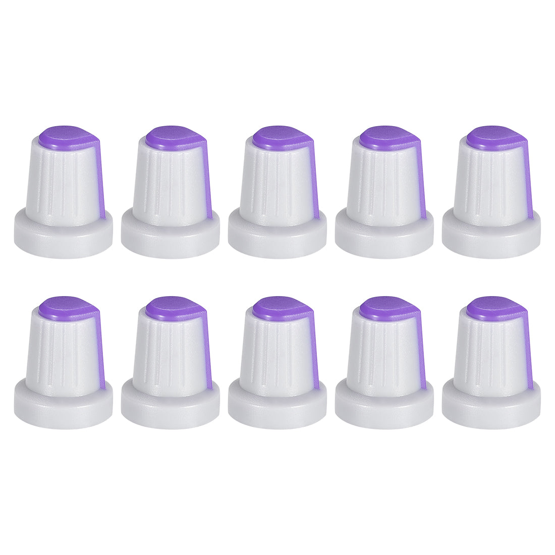 Harfington 10Pcs Shaft Hole Knob for Speaker Effect Pedal Amplifier Grey Potentiometer Knob