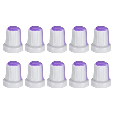 Harfington 10Pcs Shaft Hole Knob for Speaker Effect Pedal Amplifier Grey Potentiometer Knob