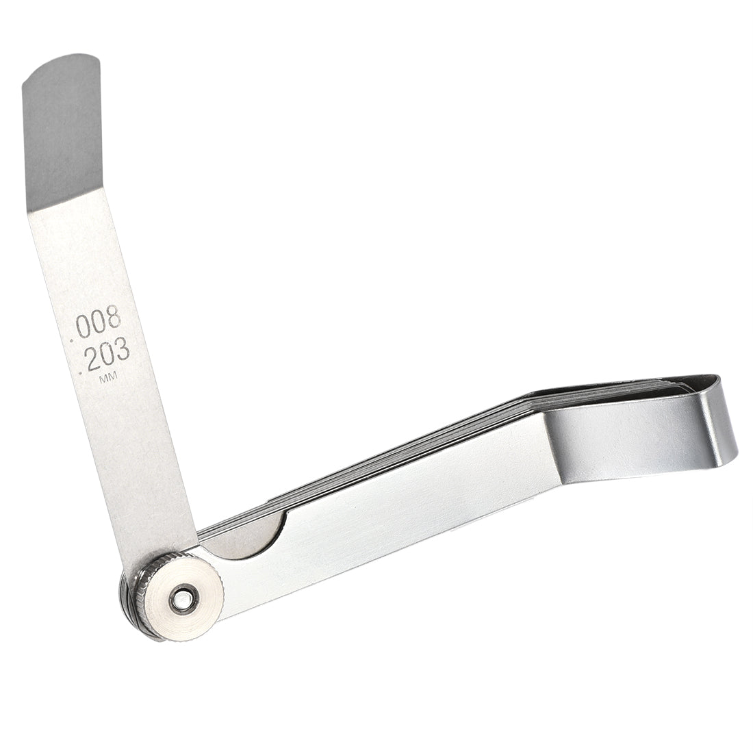 Harfington Offset Valve Feeler Gage Measurment (0.008'' - 0.026'') Thickness Gauge 12 Blades Tool