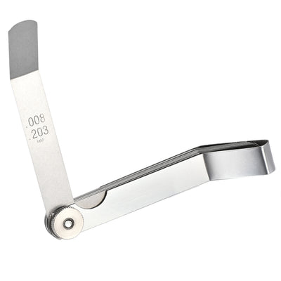 Harfington Offset Valve Feeler Gage Measurment (0.008'' - 0.026'') Thickness Gauge 12 Blades Tool