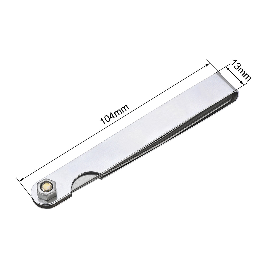 Harfington Feeler Gage Dual Marked Imperial Gap Measuring Tool (0.0015'' - 0.025'') Thickness Gauge 10 Blades