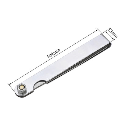 Harfington Feeler Gage Dual Marked Imperial Gap Measuring Tool (0.0015'' - 0.025'') Thickness Gauge 10 Blades