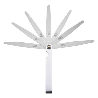 Harfington Feeler Gage Dual Marked Imperial Gap Measuring Tool (0.0015'' - 0.025'') Thickness Gauge 10 Blades