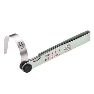 Harfington Feeler Gage Dual Marked Metric Gap Measuring Tool (0.05 - 1.00 mm) Thickness Gauge 14 Blades
