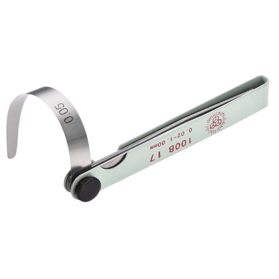 Harfington Feeler Gage Dual Marked Metric Gap Measuring Tool (0.02 - 1.0 mm) Thickness Gauge 17 Blades