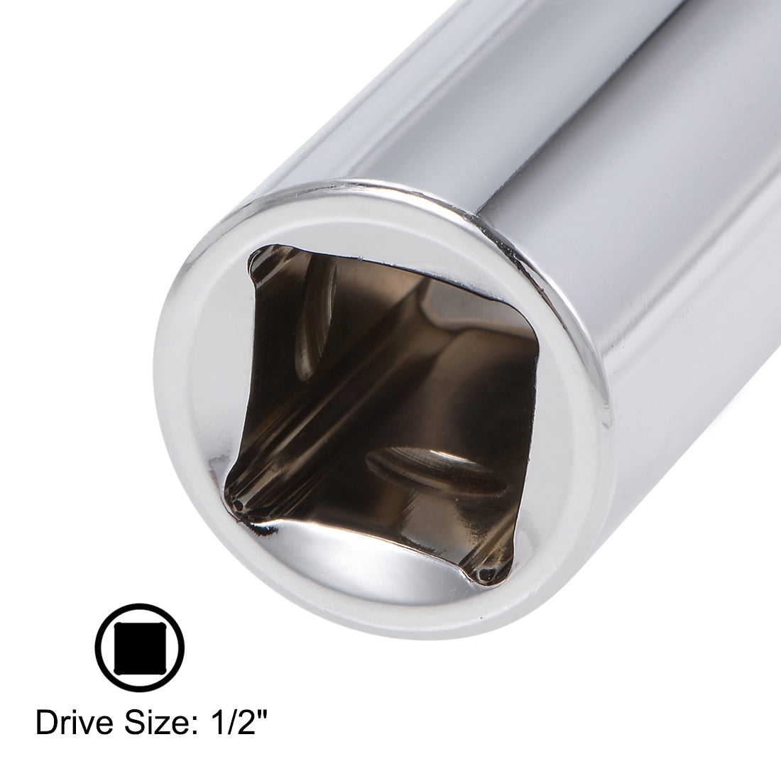 Harfington 1/2-Inch Drive by 9mm Deep and Shallow Socket Set of 2 Pcs, Cr-V, 12-Point, Metric