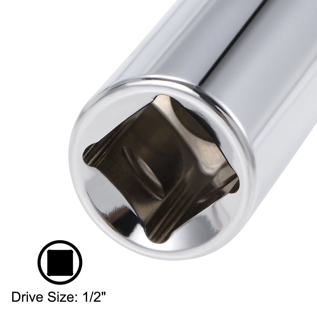 Harfington 1/2-Inch Drive by 10mm Deep and Shallow Socket Set of 2 Pcs, Cr-V, 12-Point, Metric