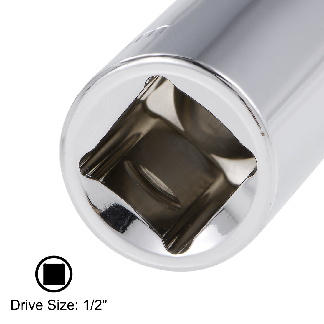 Harfington 1/2-Inch Drive by 13mm Deep and Shallow Socket Set of 2 Pcs, Cr-V, 12-Point, Metric