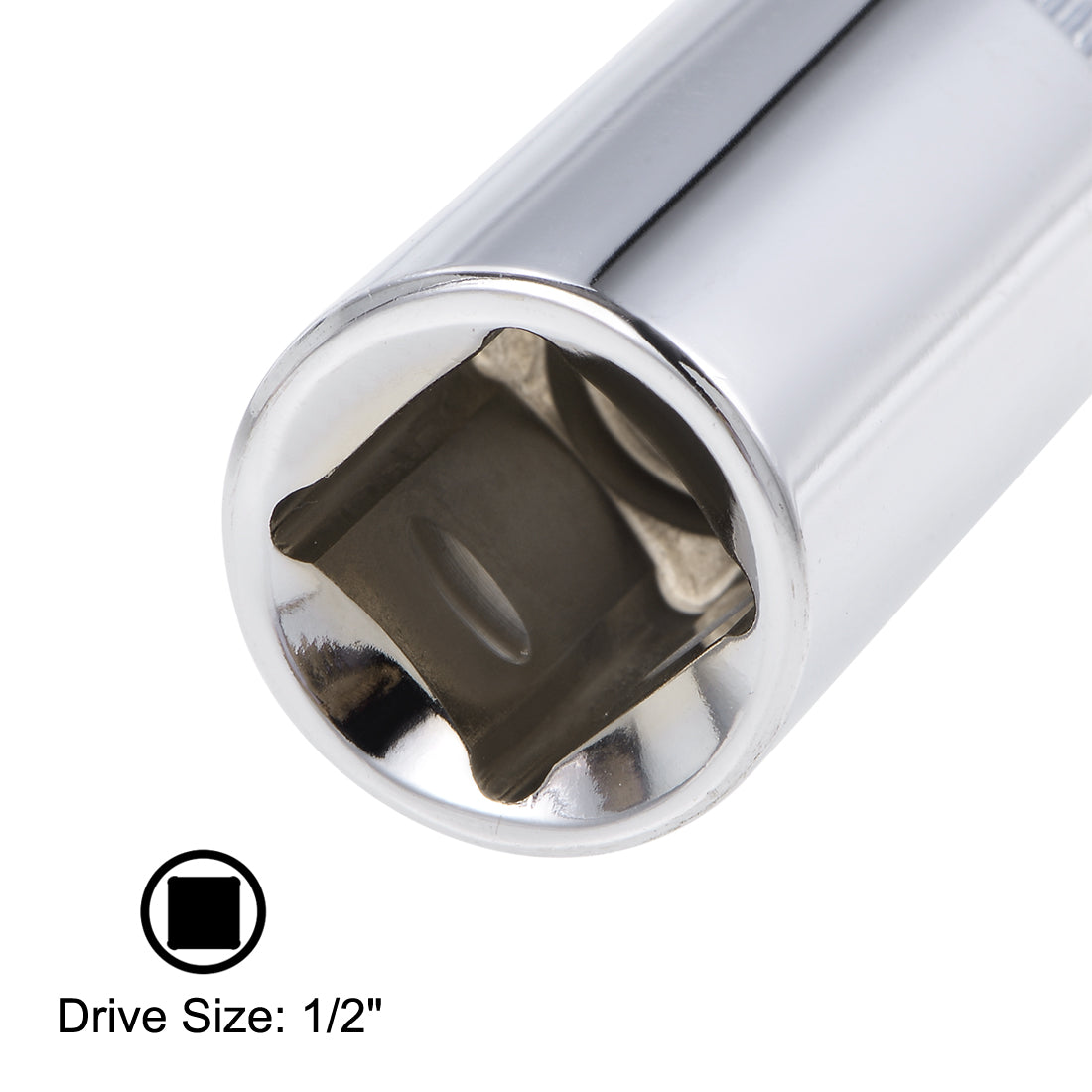 Harfington 1/2-Inch Drive by 14mm Deep and Shallow Socket Set of 2 Pcs, Cr-V, 12-Point, Metric