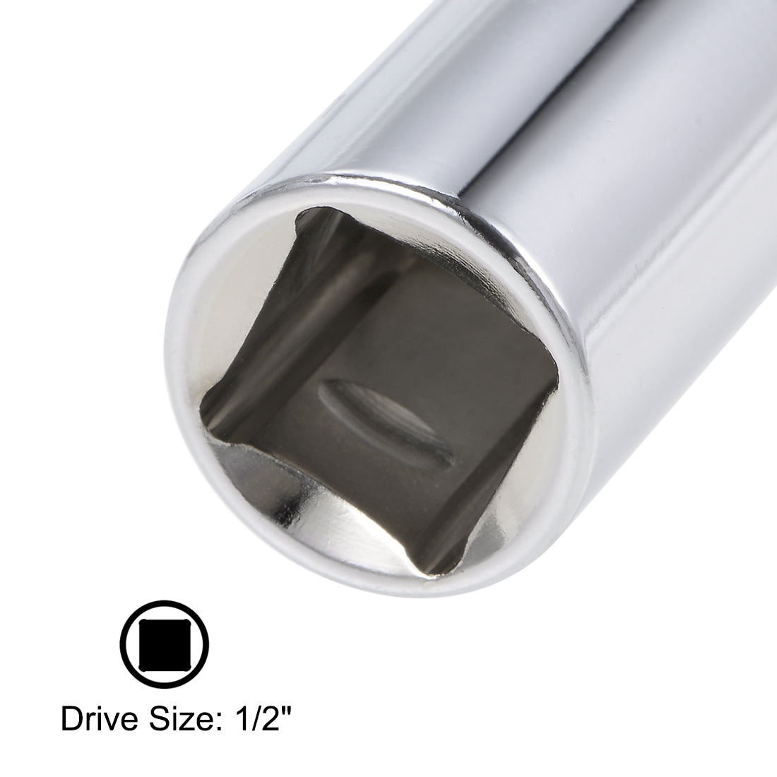 Harfington 1/2-Inch Drive by 16mm Deep and Shallow Socket Set of 2 Pcs, Cr-V, 12-Point, Metric