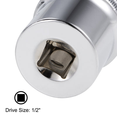 Harfington 1/2-Inch Drive by 32mm Deep and Shallow Socket Set of 2 Pcs, Cr-V, 12-Point, Metric