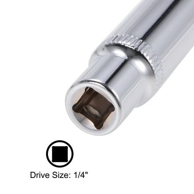 Harfington 1/4-Inch Drive by 10mm Deep and Shallow Socket Set of 2 Pcs, Cr-V, 6-Point, Metric