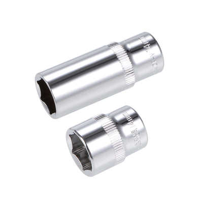 Harfington Drive by Deep and Shallow Socket Set, Cr-V, 6-Point, Metric