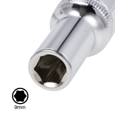 Harfington Square Drive by Deep and Shallow Socket Set, Cr-V, 6-Point, Metric