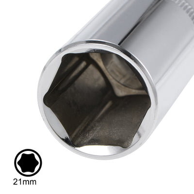 Harfington Square Drive by Deep and Shallow Socket Set, Cr-V, 6-Point, Metric