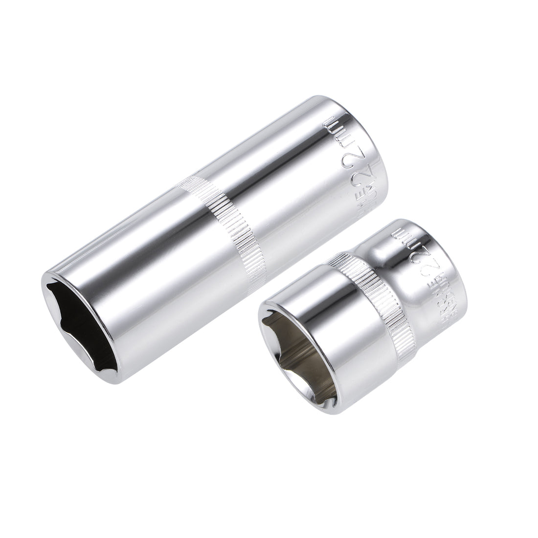 Harfington Square Drive by Deep and Shallow Socket Set, Cr-V, 6-Point, Metric