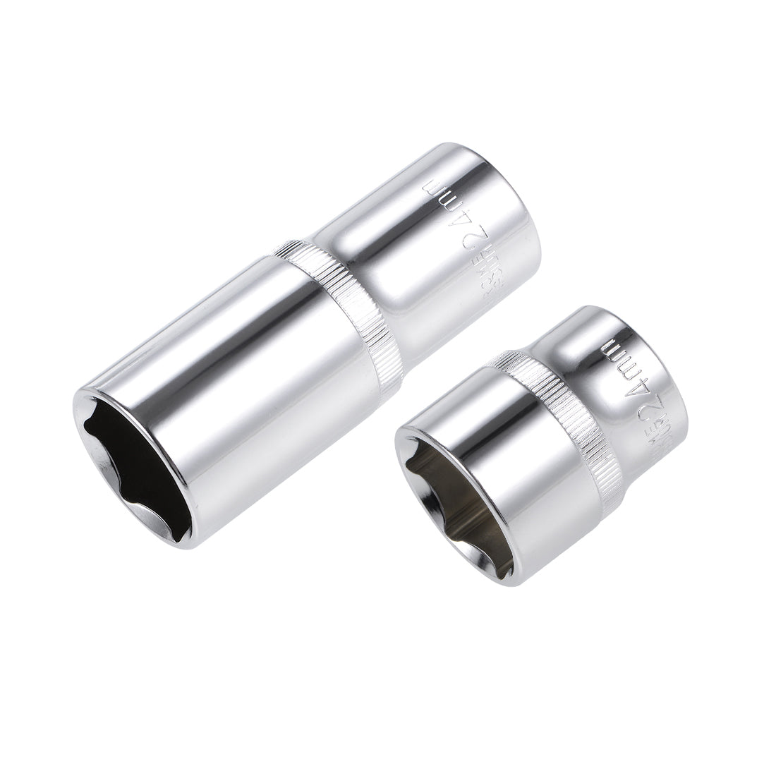 Harfington Square Drive by Deep and Shallow Socket Set, Cr-V, 6-Point, Metric