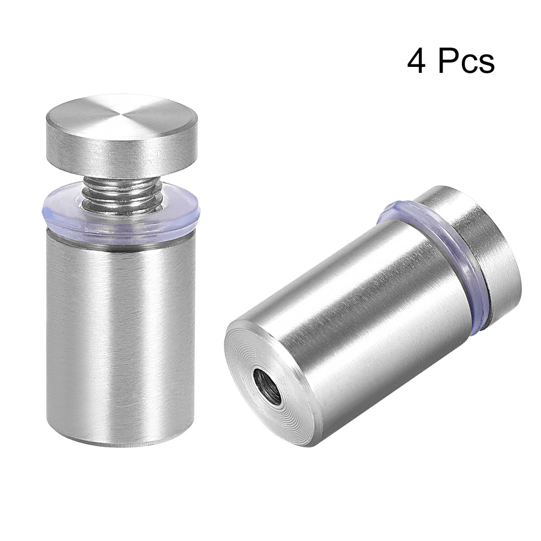 Harfington Glass Standoff Mount Solid Stainless Steel Wall Standoff Holder 18mmx33mm 4 Pcs