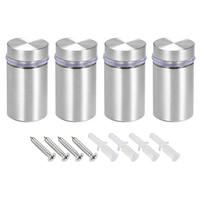 Harfington Glass Standoff Mount Solid Stainless Steel Wall Standoff Holder 18mmx33mm 4 Pcs