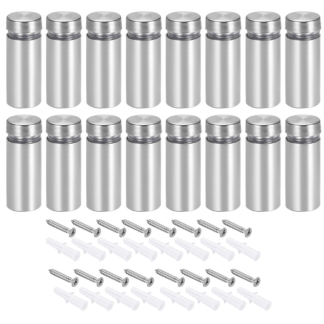 Harfington Glass Standoff Mount Stainless Steel Wall Standoff Holders 12mm x 31mm 16 Pcs