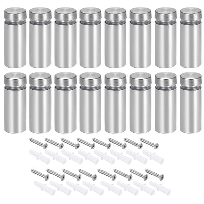 Harfington Glass Standoff Mount Stainless Steel Wall Standoff Holders 12mm x 31mm 16 Pcs