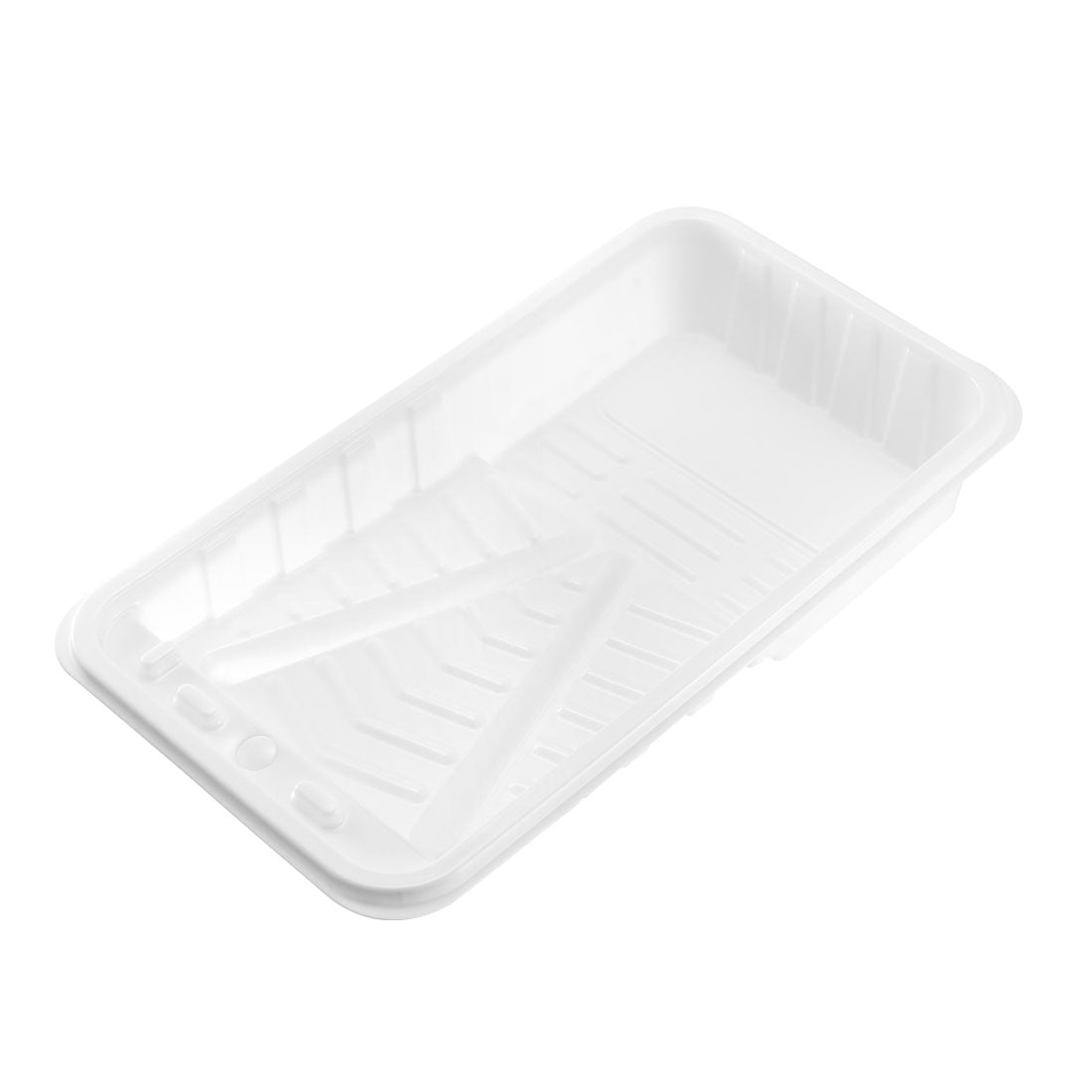 Harfington Paint Roller Tray for 4 Inch Plastic Liner for Painting Brush White 2pcs