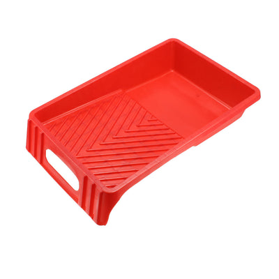 Harfington Paint Roller Tray for 7 Inch Plastic Liner for Painting Brush Red