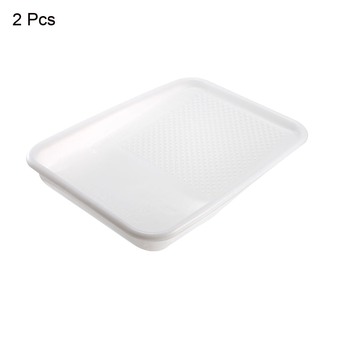 Harfington Paint Roller Tray for 9 Inch PP Liner for Painting Brush White 2pcs