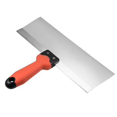 Harfington Putty Taping Paint Scrapers 10, 12 Inch Stainless Steel Edge with Plastic Handle for Wall Floor Tile 2in1 Set