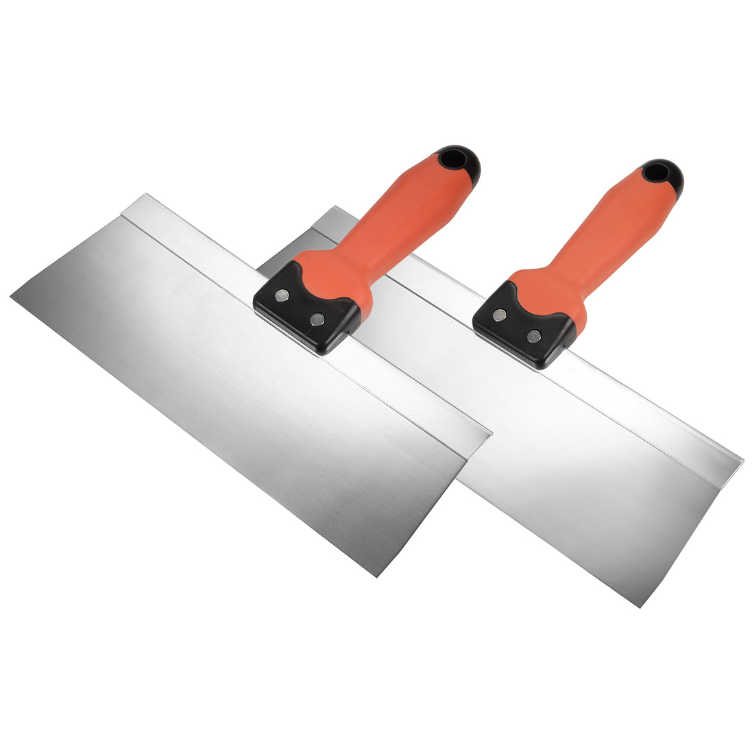 Harfington Putty Taping Paint Scrapers 10, 12 Inch Stainless Steel Edge with Plastic Handle for Wall Floor Tile 2in1 Set