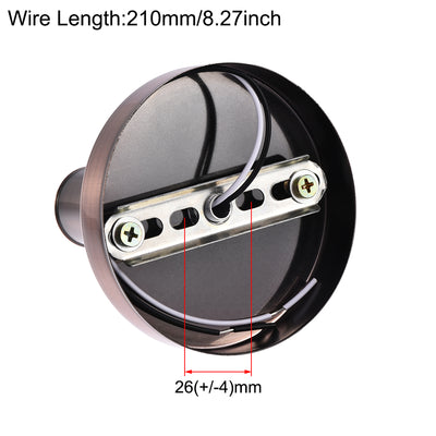 Harfington 180 Degree E14 Bulb Holder Socket Ceiling Lamp Wall Mounted Light 100x20mm 2pcs Red Bronze