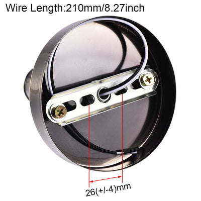 Harfington 180 Degree E14 Bulb Holder Socket Ceiling Lamp Wall Mounted Light 100mmx20mm Bronze 2Pcs