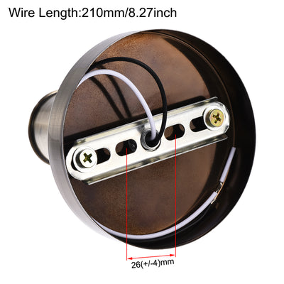 Harfington 180 Degree E27 Bulb Holder Socket Ceiling Lamp Wall Mounted Light 100x20mm Bronze