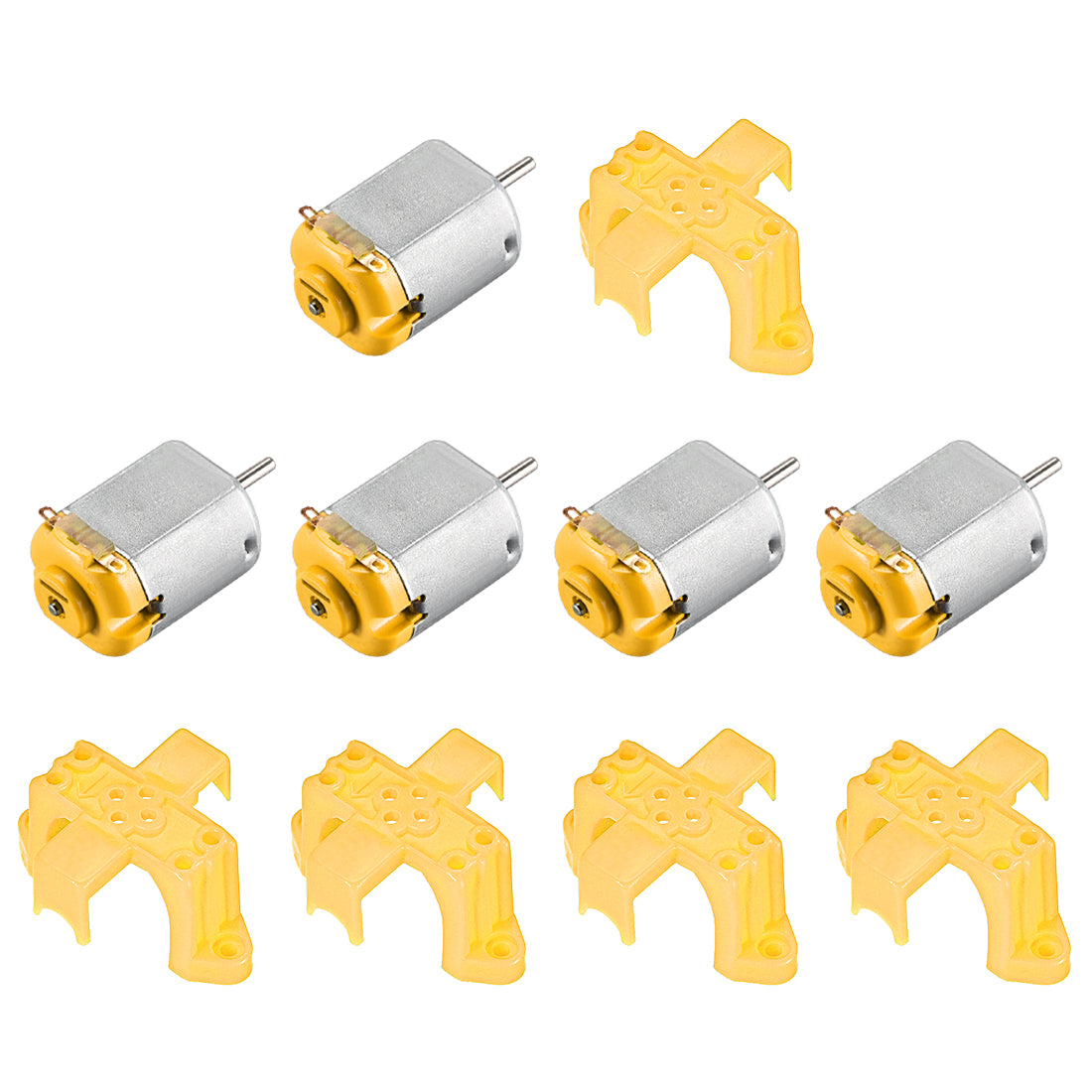 Harfington 130 Electric Motor Kit 3V 22000RPM, Motor Mounting Bracket Holder 5 Set