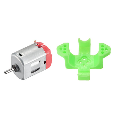 Harfington 130 Electric Motor Kit 3V 30000RPM, Motor Mounting Bracket Holder 5 Set