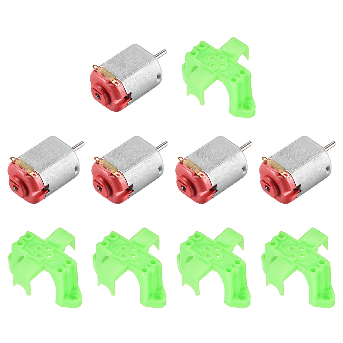 Harfington 130 Electric Motor Kit 3V 30000RPM, Motor Mounting Bracket Holder 5 Set