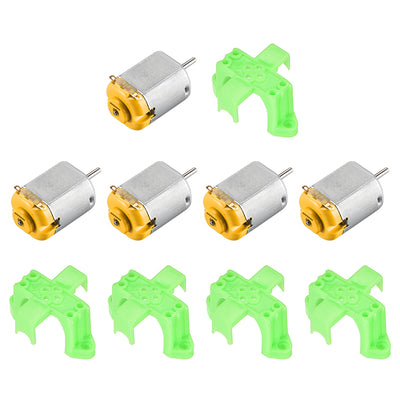 Harfington 130 DC Mini Motor Kit 3V 22000RPM, Motor Mounting Bracket Holder