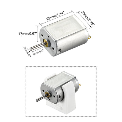 Harfington 130 DC Motor Kit 3V 24000RPM, Motor Mounting Bracket Holder 5 Set