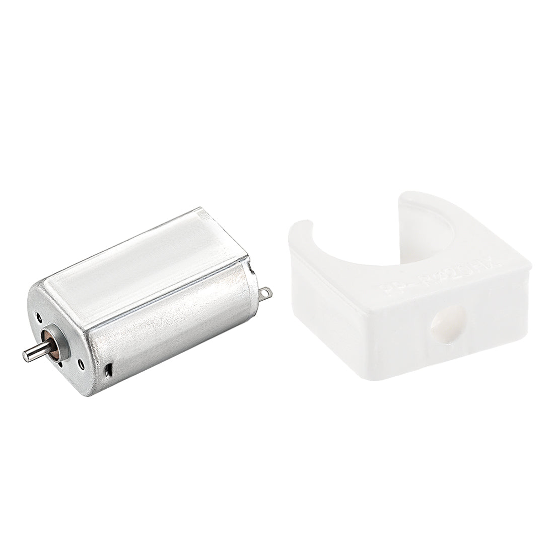 Harfington 180 DC Motor 3V 12000RPM, Motor Mounting Bracket Holder 5 Set for DIY