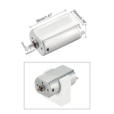 Harfington 180 DC Motor 3V 20000RPM, Motor Mounting Bracket Holder 5 Set for DIY