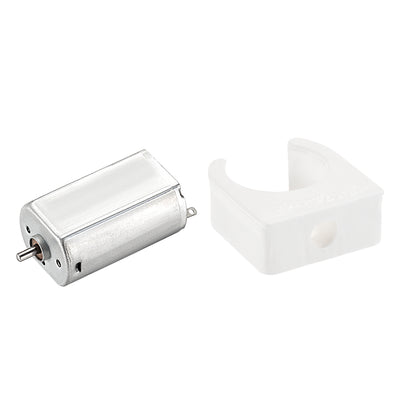 Harfington 180 DC Motor 3V 20000RPM, Motor Mounting Bracket Holder 5 Set for DIY