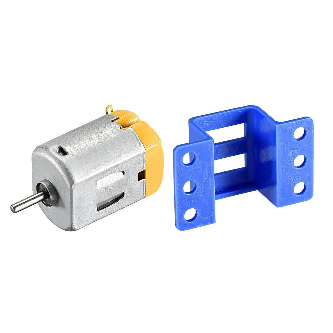 Harfington 130/180 DC Motor 3V 22000RPM, Motor Mounting Bracket Holder 5 Set for DIY
