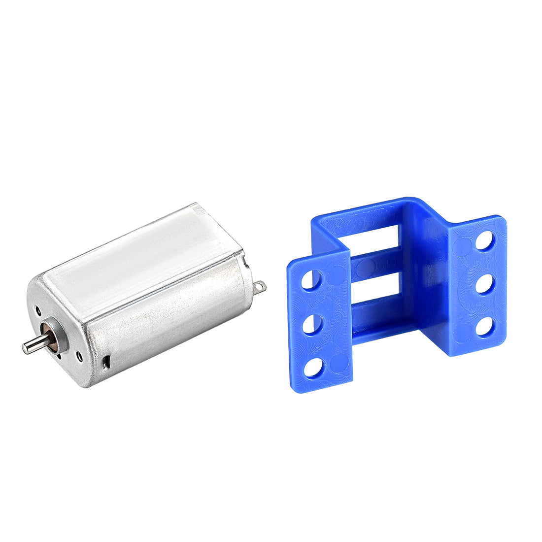 Harfington 130/180 DC Motor Mini Electric Motor 3V 12000RPM, Motor Mounting Bracket Holder 5 Set for DIY