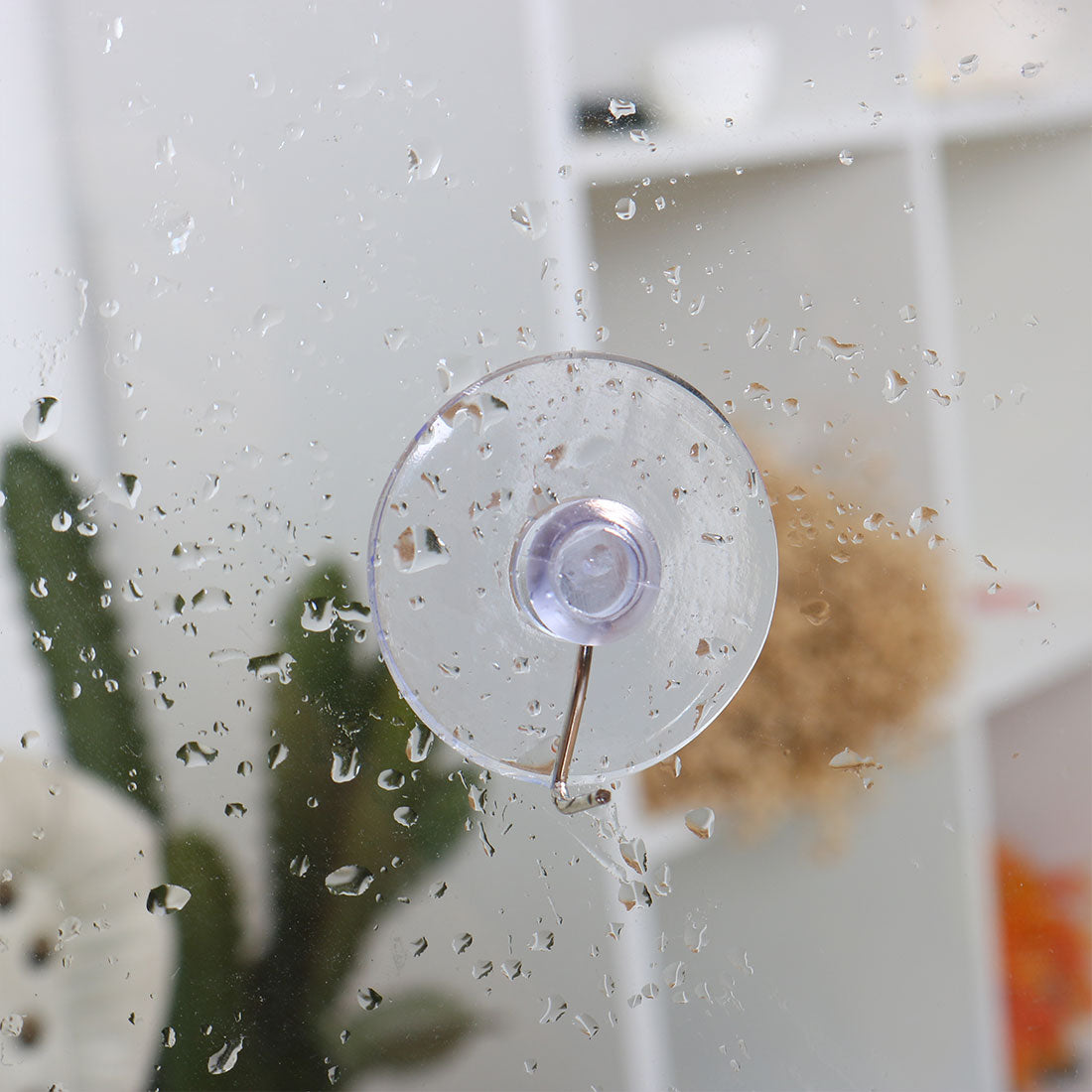 Harfington 12pcs Suction Cup Hooks 1" Diameter Removable Metal Hook Vacuum Hooks Hangers