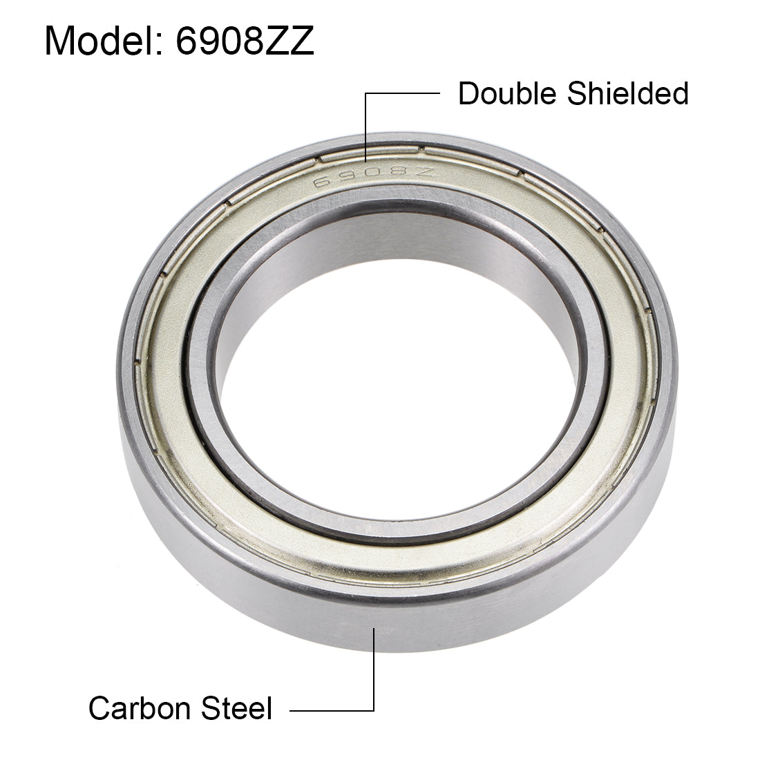 Harfington Deep Groove Ball Bearings Metric Double Shielded High Carbon Steel Z2