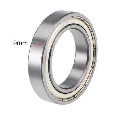 Harfington Deep Groove Ball Bearings Metric Double Shield High Carbon Steel Z2