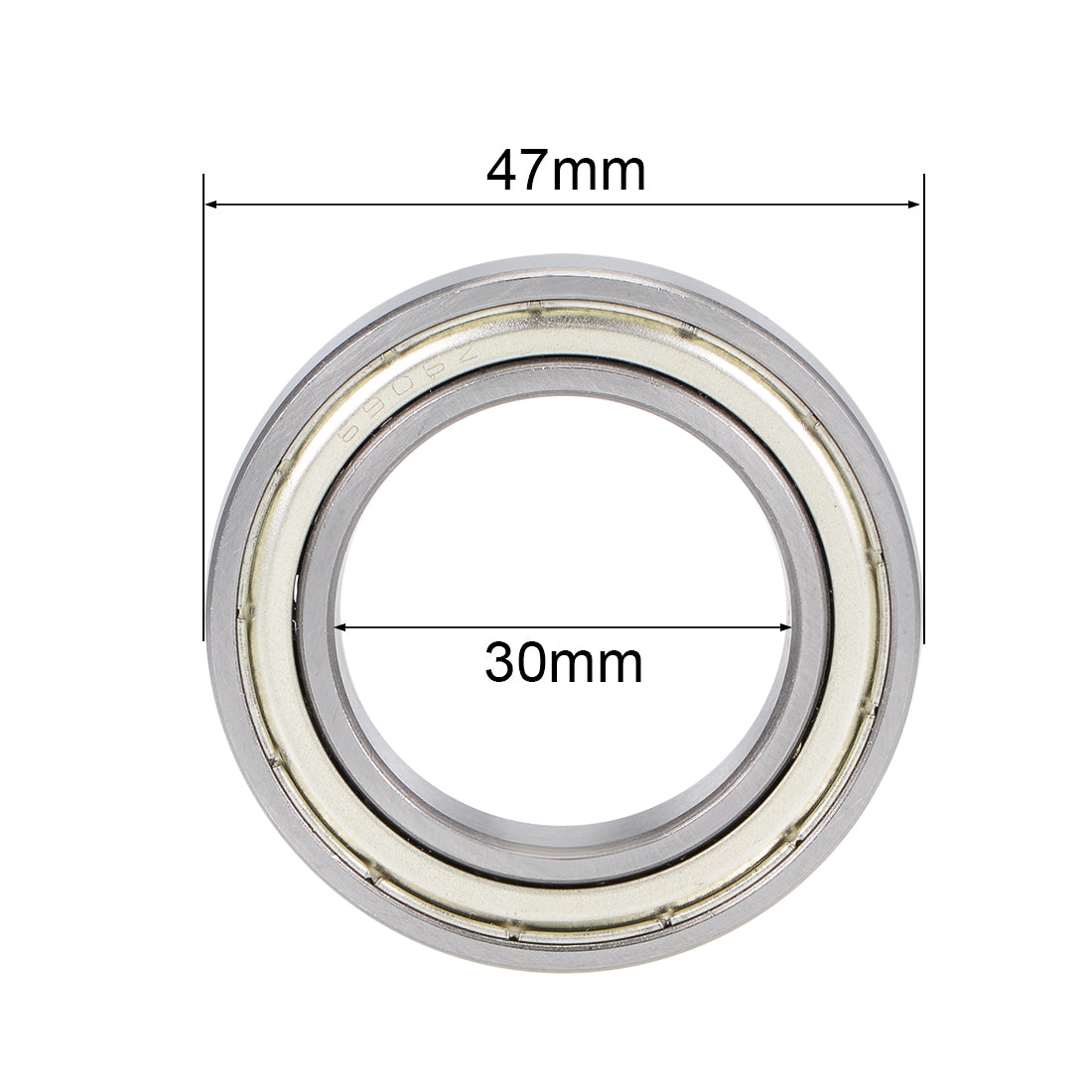 Harfington Deep Groove Ball Bearings Metric Double Shield High Carbon Steel Z2
