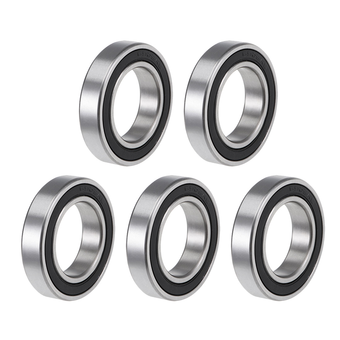 Harfington Deep Groove Ball Bearings Metric Double Sealed High Carbon Steel Z2 Level