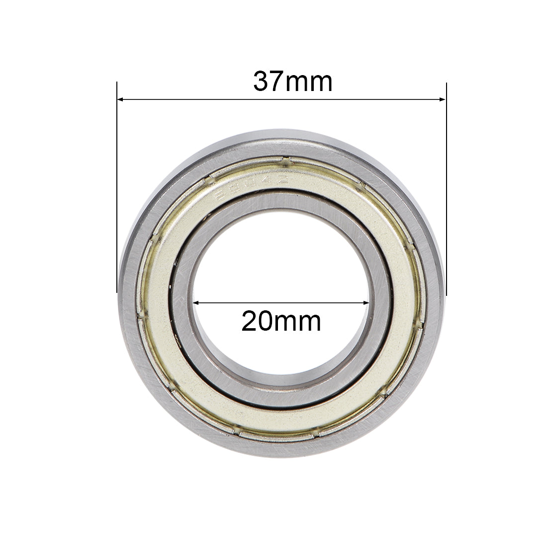 uxcell Uxcell Deep Groove Ball Bearing Metric Double Shielded High Carbon Steel Z2