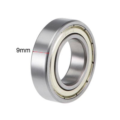 Harfington Deep Groove Ball Bearings Metric Double Shielded High Carbon Steel Z2 Level